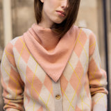 Rose gold triangle cashmere scarf | Liv | Linnea Lund