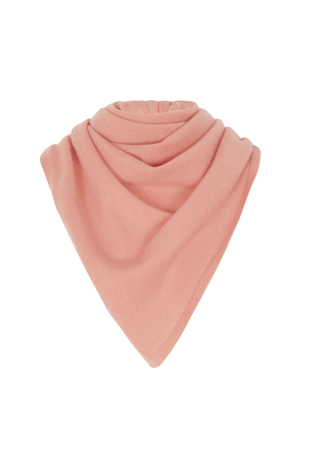 Rose gold triangle cashmere scarf - packshot | Liv | Linnea Lund