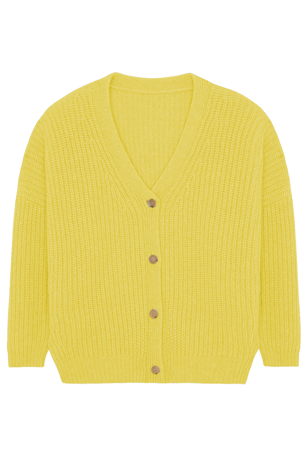 flash yellow cashmere cardigan men | Charlot | Linnea Lund