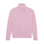 Textured pink turtleneck cashmere sweater | Charlotte | Linnea Lund