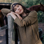 Ocher green cashmere sweater for women | Chloé | Linnea Lund