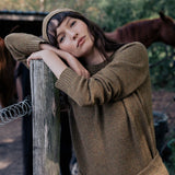 Ocher green cashmere sweater for women | Chloé | Linnea Lund