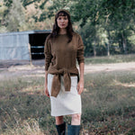 Ocher green cashmere sweater for women | Chloé | Linnea Lund