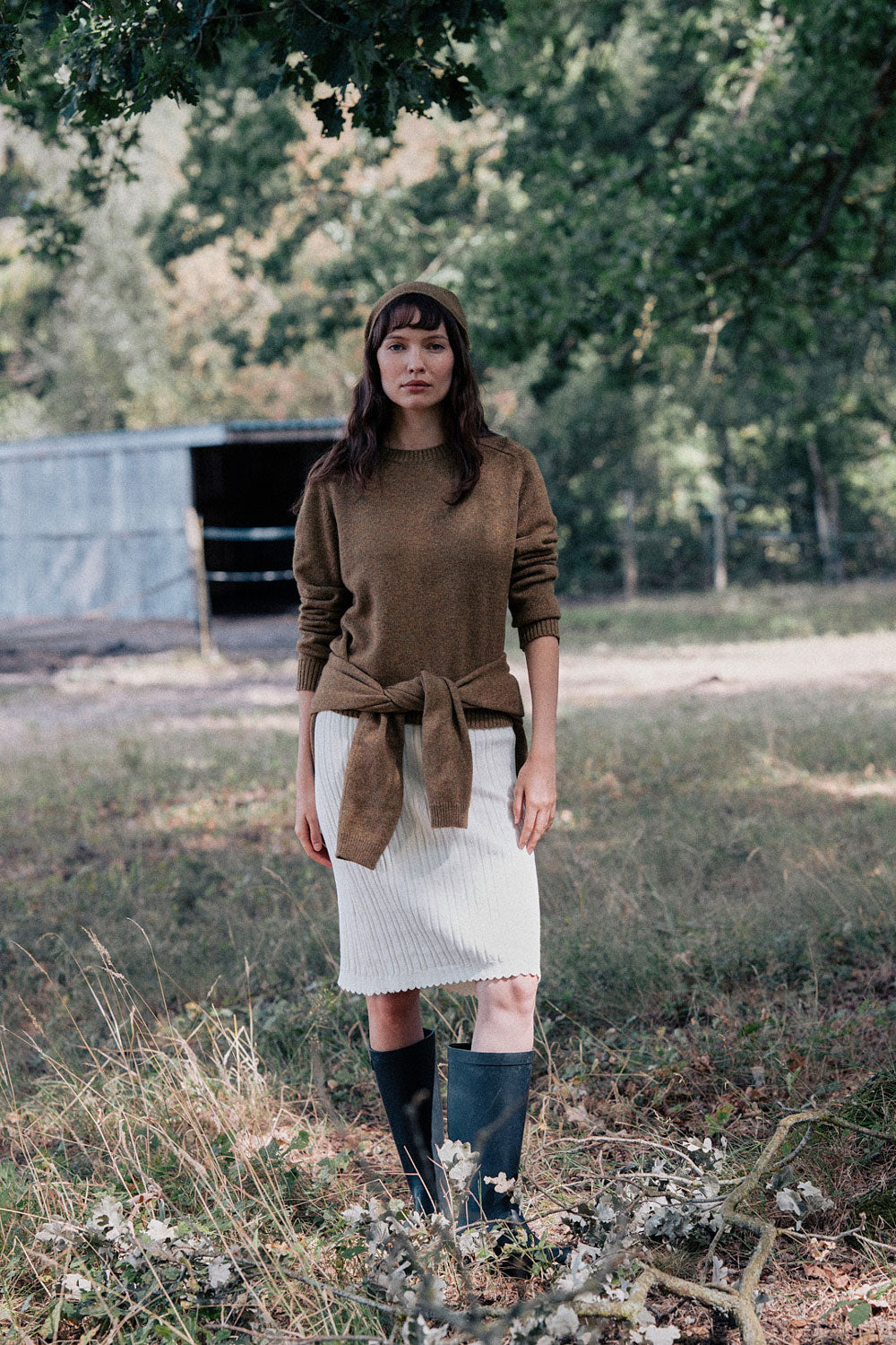 Ocher green cashmere sweater for women | Chloé | Linnea Lund