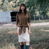 Ocher green cashmere sweater for women | Chloé | Linnea Lund