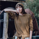 Ocher green cashmere sweater for women | Chloé | Linnea Lund