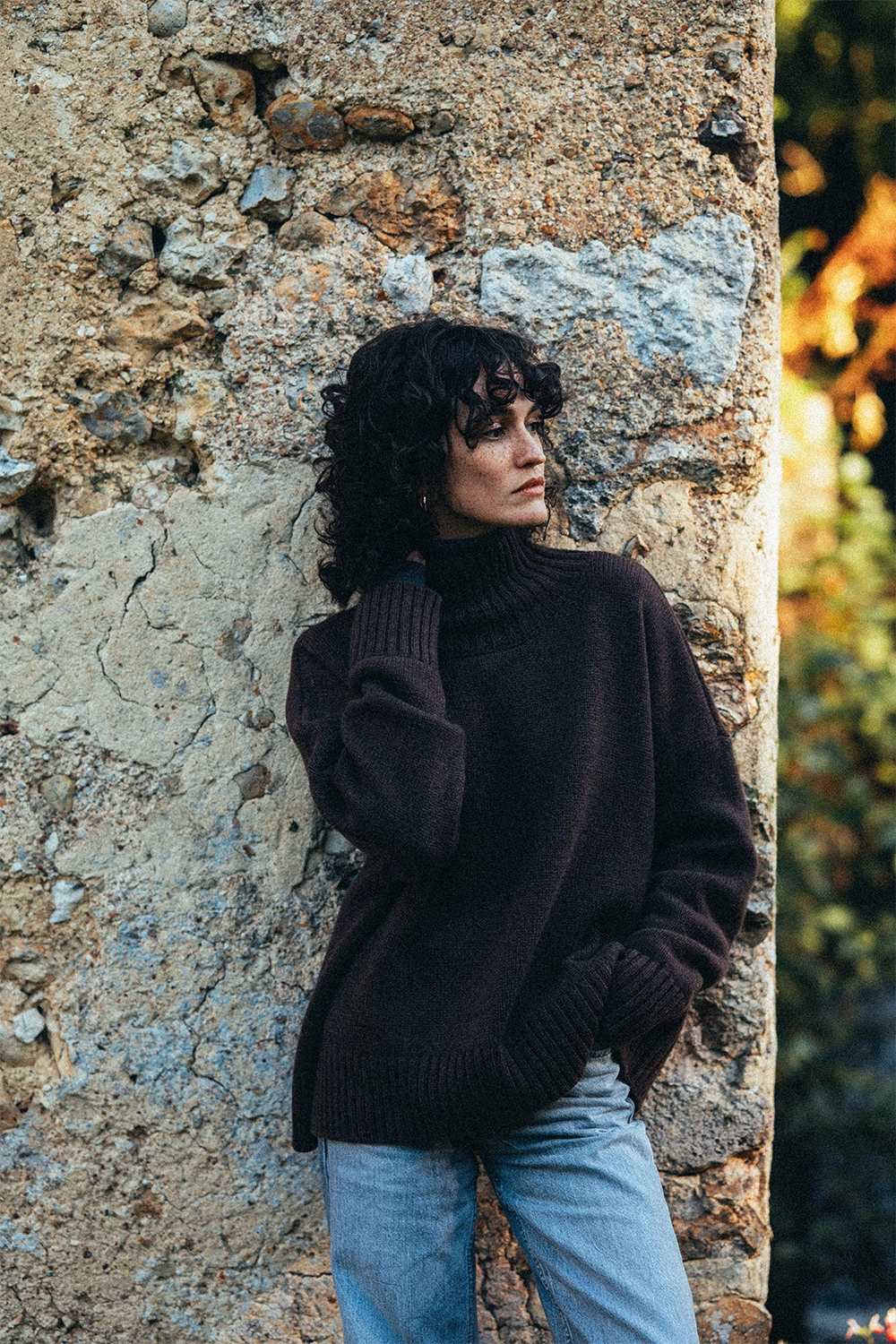 Brown chocolate cashmere sweater women - look | Christina | Linnea Lund