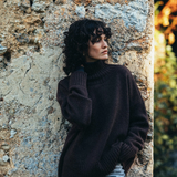 Brown chocolate cashmere sweater women - look | Christina | Linnea Lund