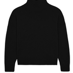 Black cashmere sweater women - packshot | Christina | Linnea Lund