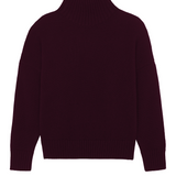 Red Bordeaux cashmere sweater women - packshot | Christina | Linnea Lund