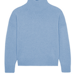 Sky-blue cashmere sweater women - packshot | Christina | Linnea Lund