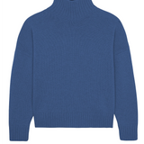 Blue denim cashmere sweater women - packshot | Christina | Linnea Lund