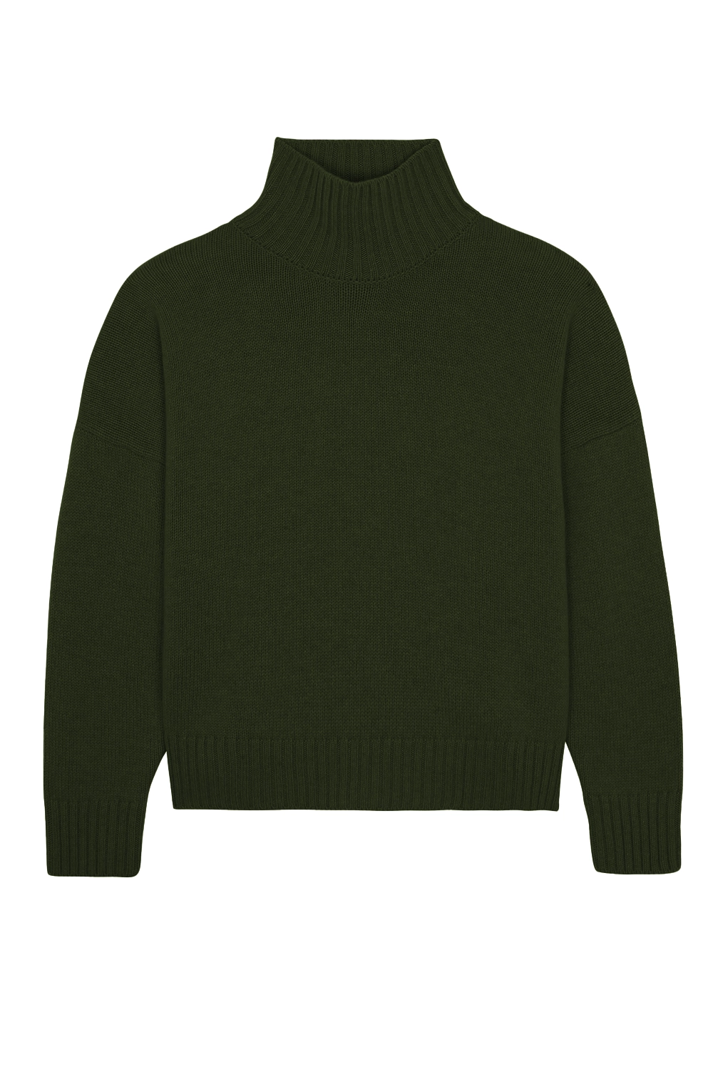 Dark green cashmere sweater women - packshot | Christina | Linnea Lund