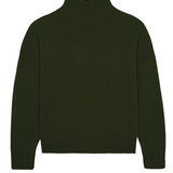 Dark green cashmere sweater women - packshot | Christina | Linnea Lund