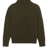Kaki cashmere sweater women - packshot | Christina | Linnea Lund