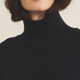 Navy blue cashmere sweater women - focus | Christina | Linnea Lund