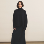 Navy blue cashmere sweater women - look | Christina | Linnea Lund