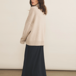 Beige cashmere sweater women - side view | Christina | Linnea Lund