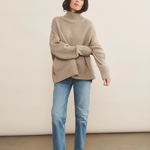 Greige cashmere sweater women - look | Christina | Linnea Lund