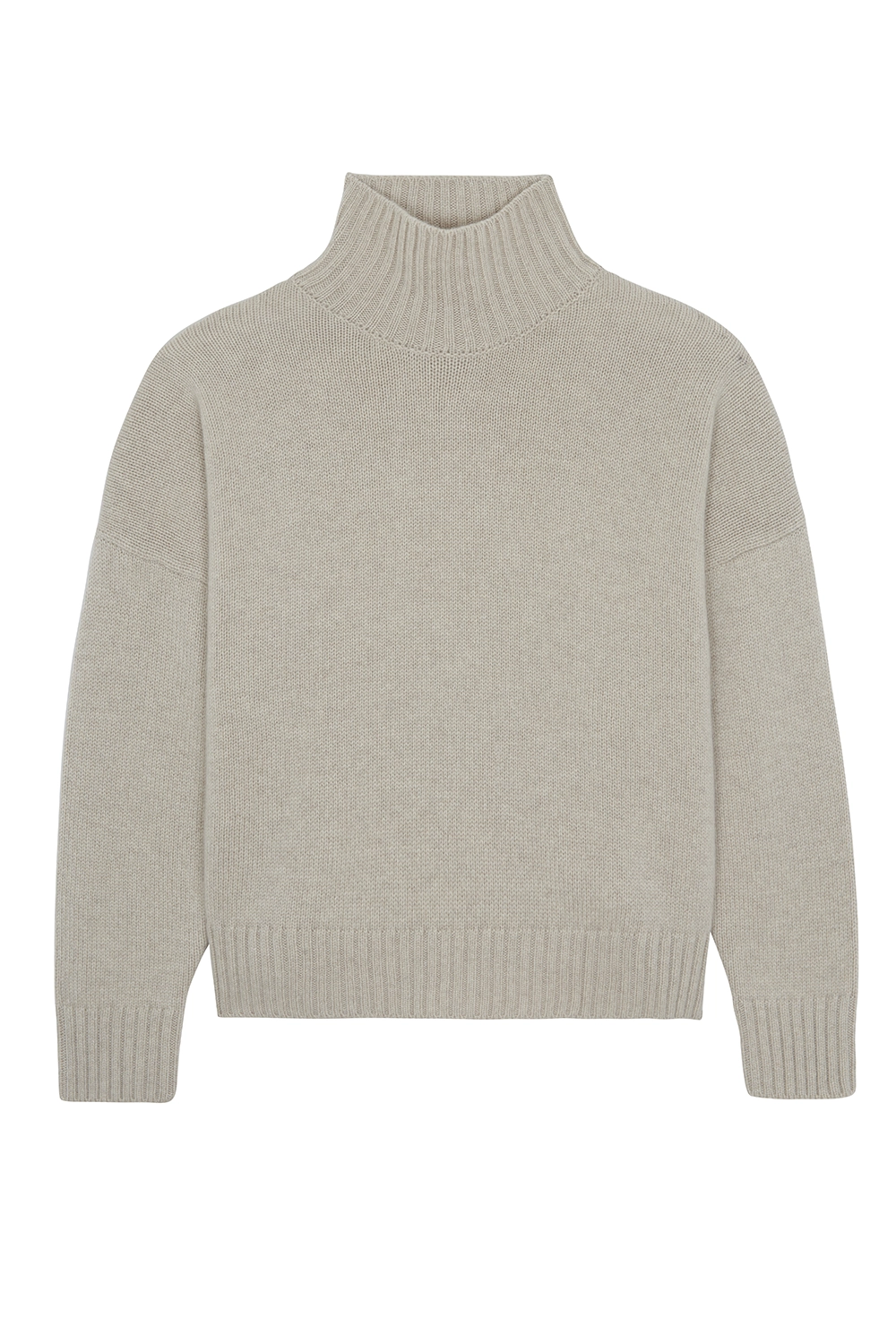 Greige color cashmere sweater women - packshot | Christina | Linnea Lund