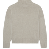Greige color cashmere sweater women - packshot | Christina | Linnea Lund