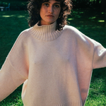 light salmon pink cashmere sweater women - front | Christina | Linnea Lund