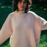 light salmon pink cashmere sweater women - front | Christina | Linnea Lund