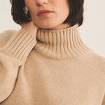 light camel color cashmere sweater women - focus| Christina | Linnea Lund