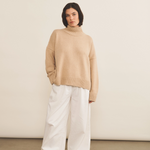 light camel color cashmere sweater women - look | Christina | Linnea Lund