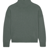 Verdigris color cashmere sweater women - packshot | Christina | Linnea Lund