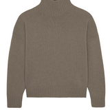 taupe color cashmere sweater women - packshot | Christina | Linnea Lund