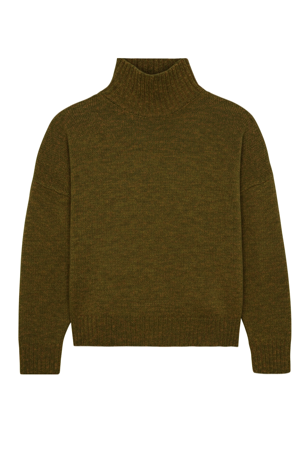 Green ochre cashmere sweater women - packshot | Christina | Linnea Lund