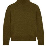 Green ochre cashmere sweater women - packshot | Christina | Linnea Lund