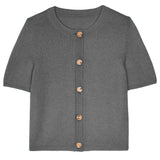 grey cashmere cardigan women | Clara | Linnea Lund