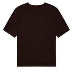 Cashmere and silk tee-shirt dark brown | Elio | Linnea Lund