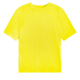 Cashmere and silk tee-shirt yellow | Elio | Linnea Lund