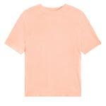 Cashmere and silk tee-shirt coral pink | Elio | Linnea Lund