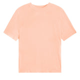 Cashmere and silk tee-shirt coral pink | Elio | Linnea Lund