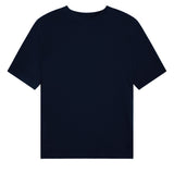 Cashmere and silk tee-shirt dark blue | Elio | Linnea Lund