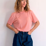 Cashmere and silk tee-shirt pink | Elio | Linnea Lund