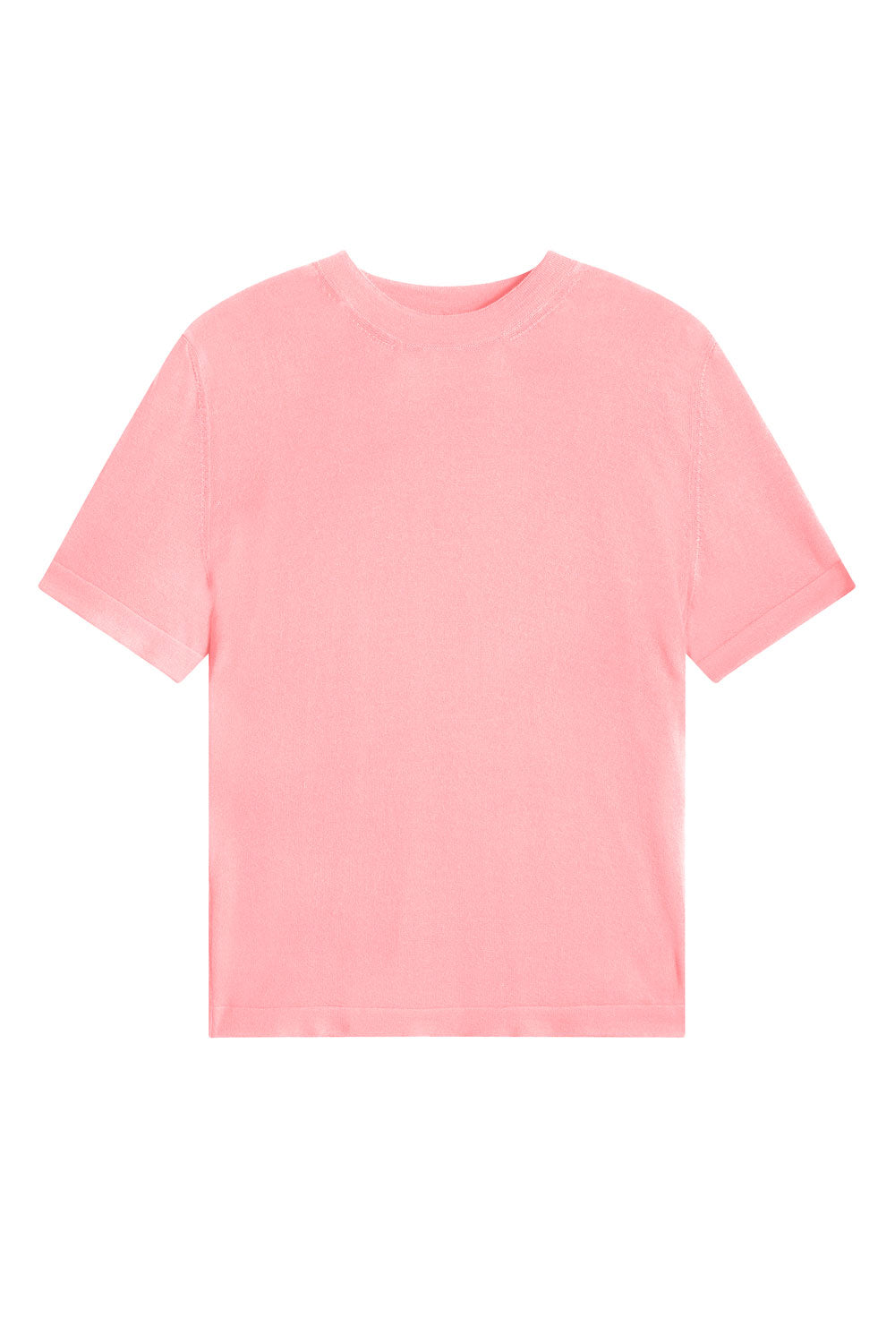 Cashmere and silk tee-shirt pink | Elio | Linnea Lund
