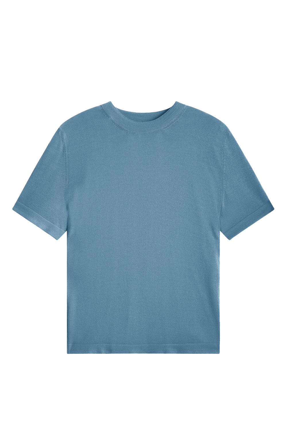 Cashmere and silk tee-shirt light blue | Elio | Linnea Lund
