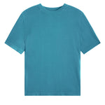 Cashmere and silk tee-shirt turquoise | Elio | Linnea Lund
