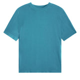 Cashmere and silk tee-shirt turquoise | Elio | Linnea Lund