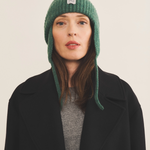 Green cashmere chapka unisex - front view | Elliott | Linnea Lund