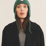 Green cashmere chapka unisex - front view | Elliott | Linnea Lund