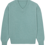 aqua color cashmere sweater women - packshot | Emilie | Linnea Lund
