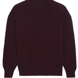 bordeaux red cashmere sweater women - packshot | Emilie | Linnea Lund
