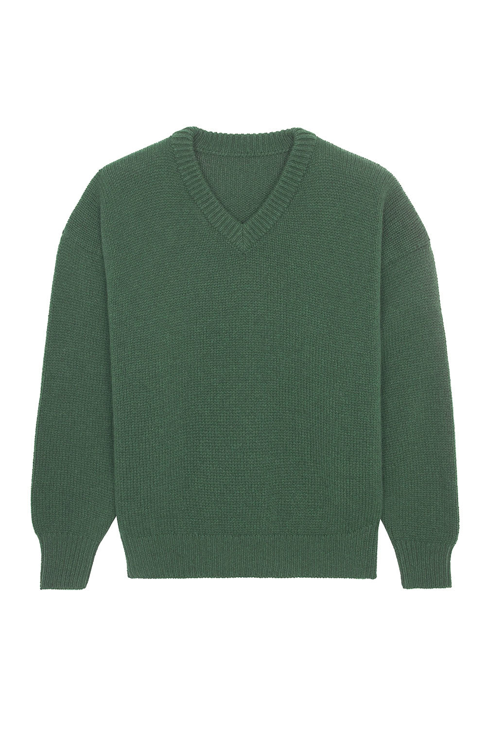 Green woman cashmere sweater - packshot | Emilie | Linnea Lund