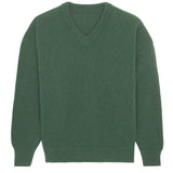 Green woman cashmere sweater - packshot | Emilie | Linnea Lund